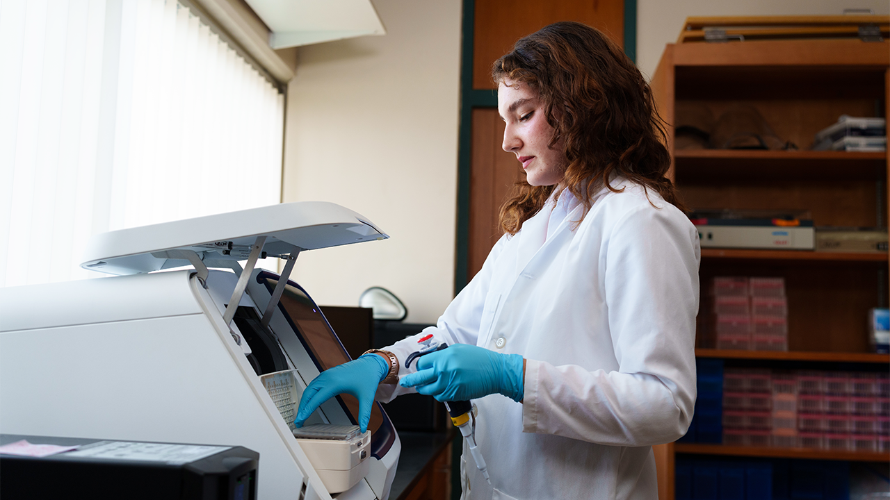 Student in Lab