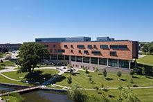 aerial view of the Human Health Building